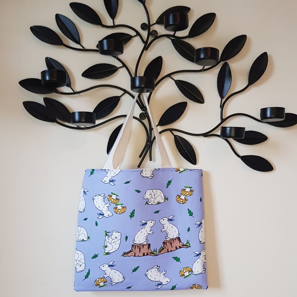  Easter bunnies bag; blue