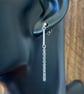 Handmade Chain Bar Drop Earrings  & Pendant Set - Image 2