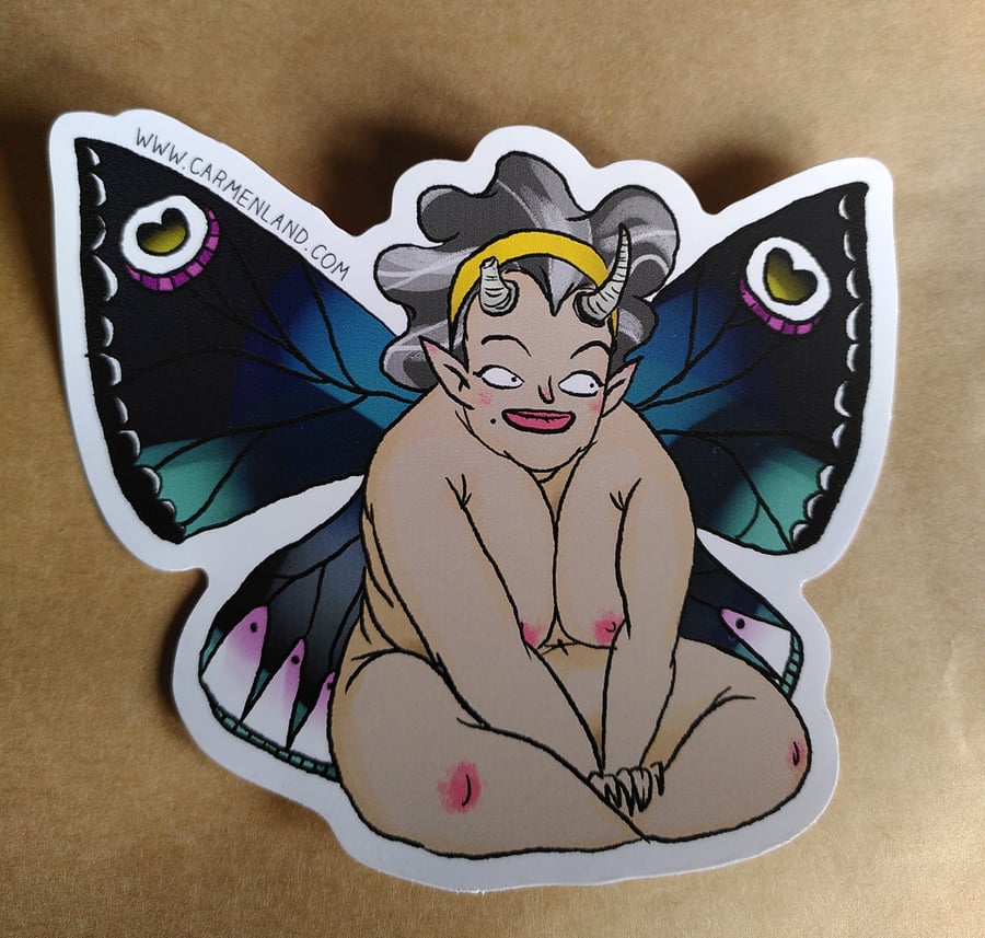 Fat Fairy Sticker - Design 2