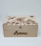 Memory box, wooden keepsake storage box - pyrography wildflowers, dragonfly, bee - Image 6