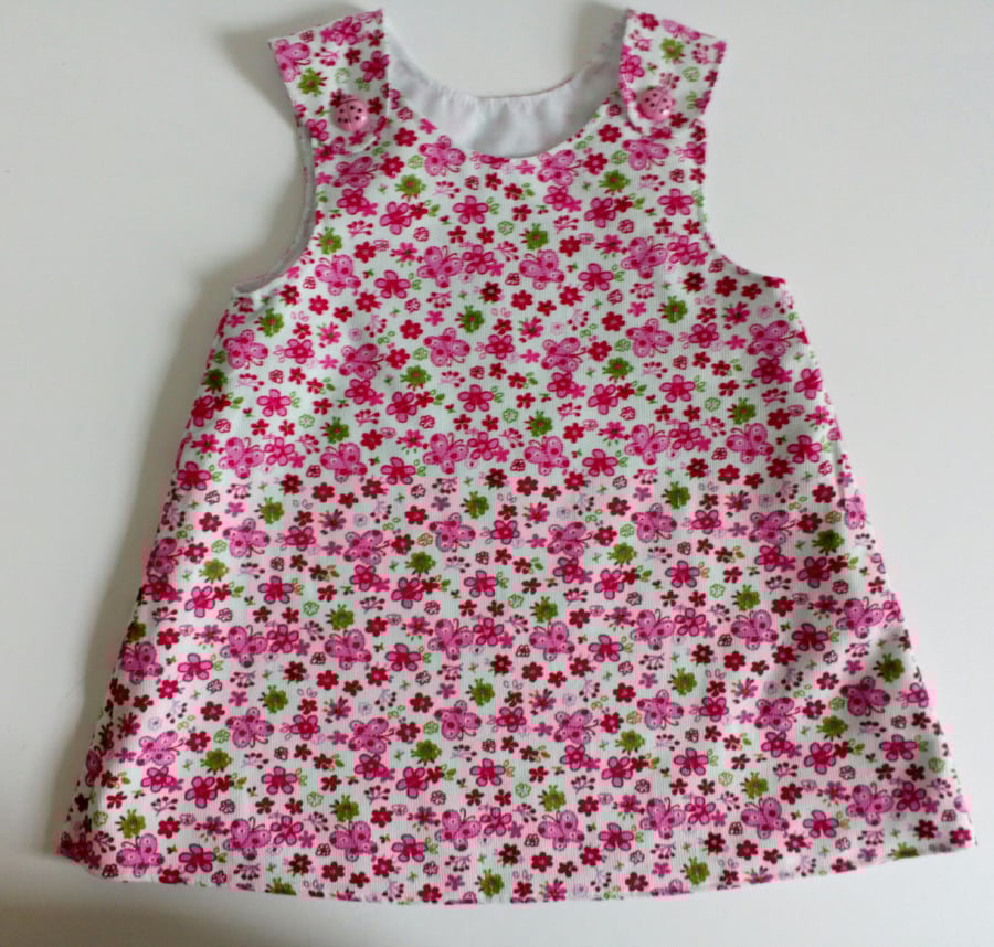 12-18 months, 18-24 months, Needlecord A line dress, pinafore, dress