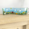Fused glass “tranquillity “  beach stand up wave 