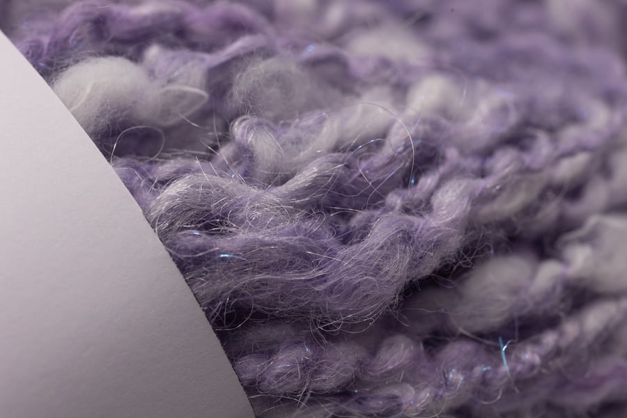 Shimmering Purple Handspun Art Yarn