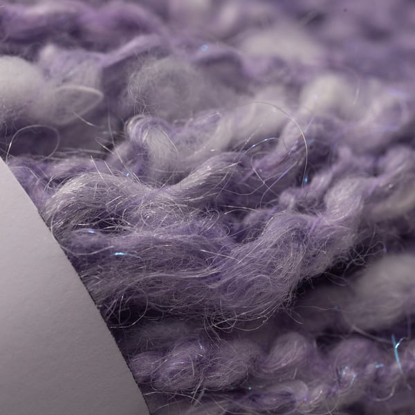 Shimmering Purple Handspun Art Yarn