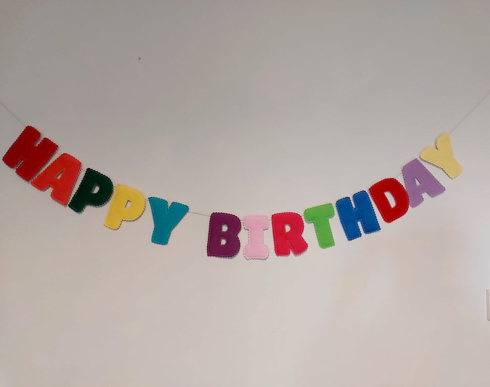 Happy Birthday Bunting 