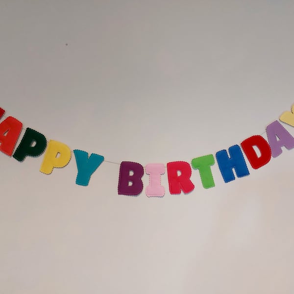 Happy Birthday Bunting 