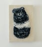 Panda Bean! Original Punch Needle Art, Original Textile Art - Image 2