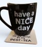 Birthday card for Dad, tea lover, with drinks coaster gift  - Image 4