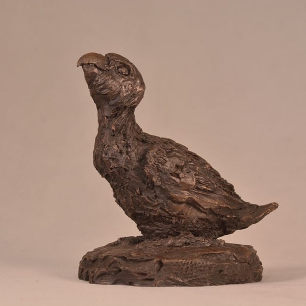 Baby Parrot Animal Statue Small Bronze Resin Sculpture 