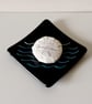 Fused glass soap dish, waves design - Image 2