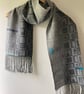 Sea Defences Handwoven Cotton Scarf - Image 3