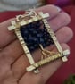 Sodalite Tree of Life Pendant Necklace (Sterling Silver) (One of a Kind) - Image 2