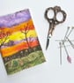 Sunset countryside sewing needle and pins case.  - Image 4