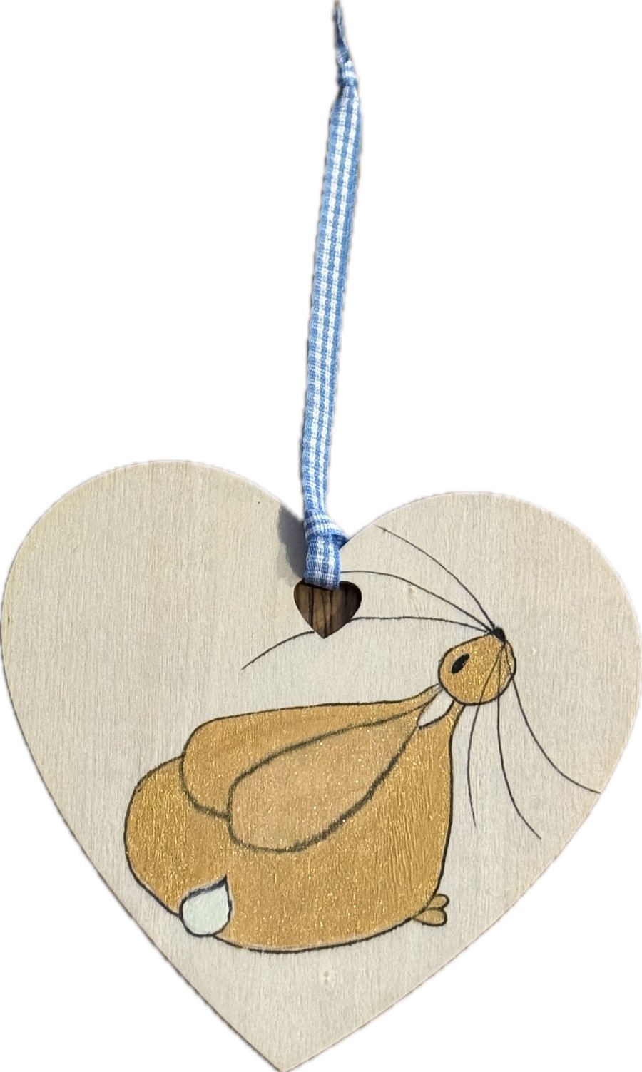 A Stargazing Golden Bunny Rabbit Hanging Decoration 