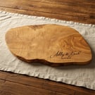 Handmade Olive Wood Serving Board – Rustic Kitchen Décor & Thoughtful Gift -35CM
