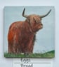 Highland Cow Magnet, Claire Kirkpatrick 
