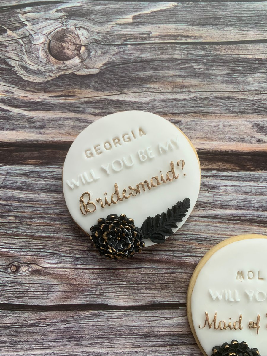 Will You Be My Bridesmaid Fondant Stamp Embosser 