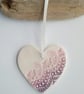 Ceramic heart hanging - Image 3
