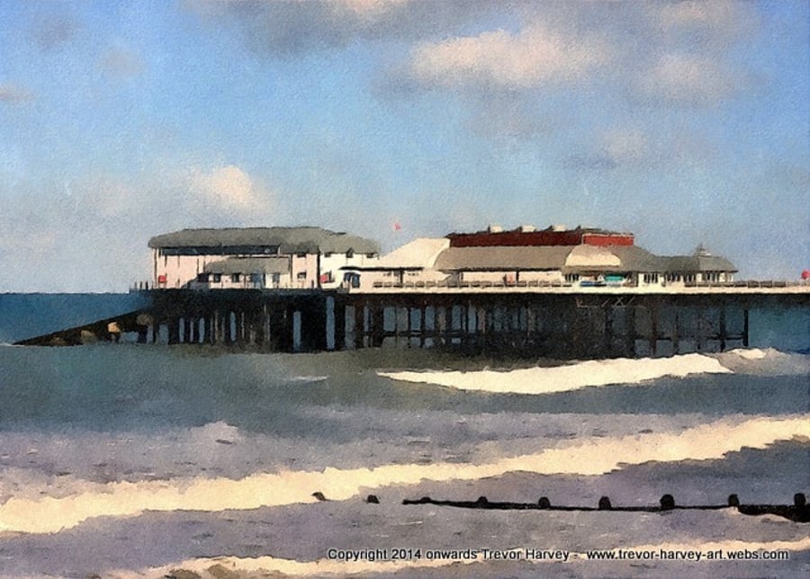 Caister Pier, Norfolk - Exclusive, 7x5 inch Fine Art Print, seascape art print