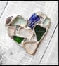 Seaglass mosaic heart suncatcher  - Image 5