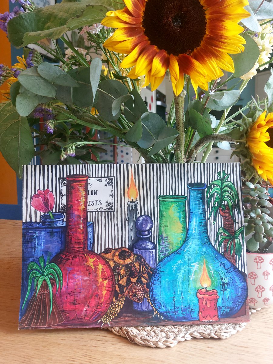 Tortoise and bottles