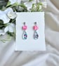 Acrylic Dainty Teardrop and Square Earrings - Image 1