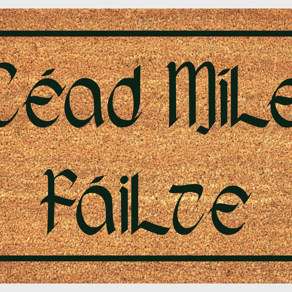 Céad Míle Failte Door Mat - Céad Míle Failte Welcome Mat - 3 Sizes