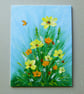 original art floral acrylic flower painting ( ref FA 123 F1 )