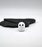 small glass glitter ghost figure