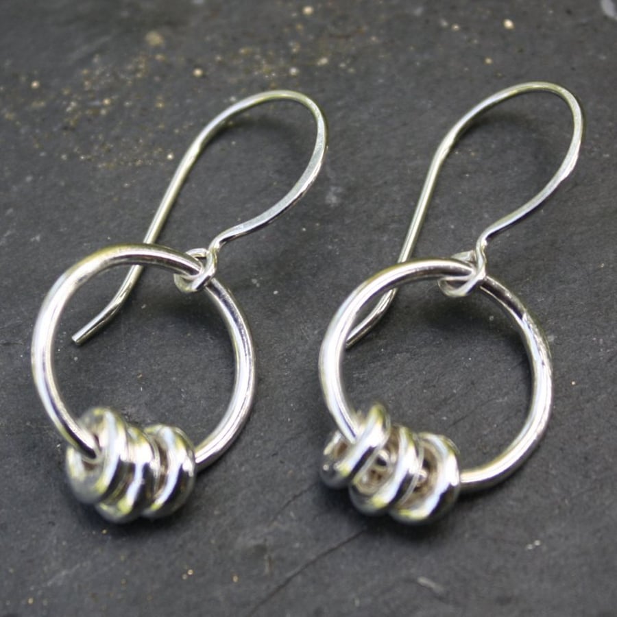 Silver Abacus earrings