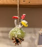 Small toadstool fircone Xmas decoration - Image 2
