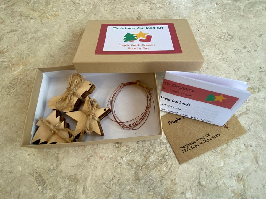 Wood and Copper Christmas Garland