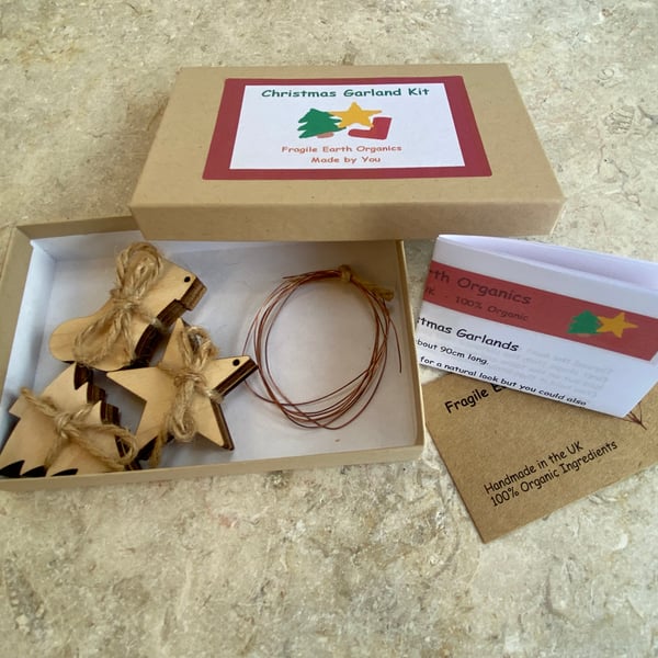 Wood and Copper Christmas Garland