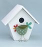 Spotty Fused Glass Chicken Decoration - Image 3
