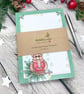 Notepad - A6 Recycled Paper Notepad - Christmas Robin - Image 1