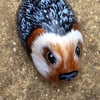 Hedgehog Hand painted rock 