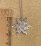 Star necklace with spiral pattern, pure silver  - Image 3
