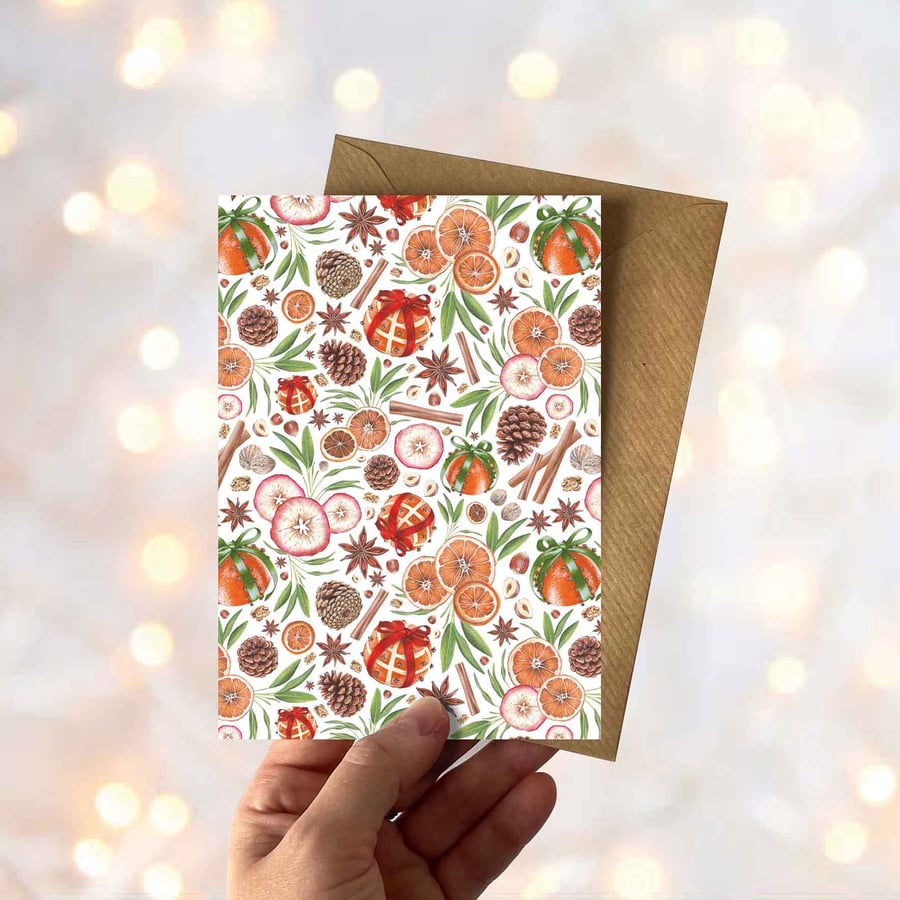 Smells Like Christmas Greetings Card