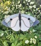 White Stained Glass Butterfly - wildlife gift - Image 6