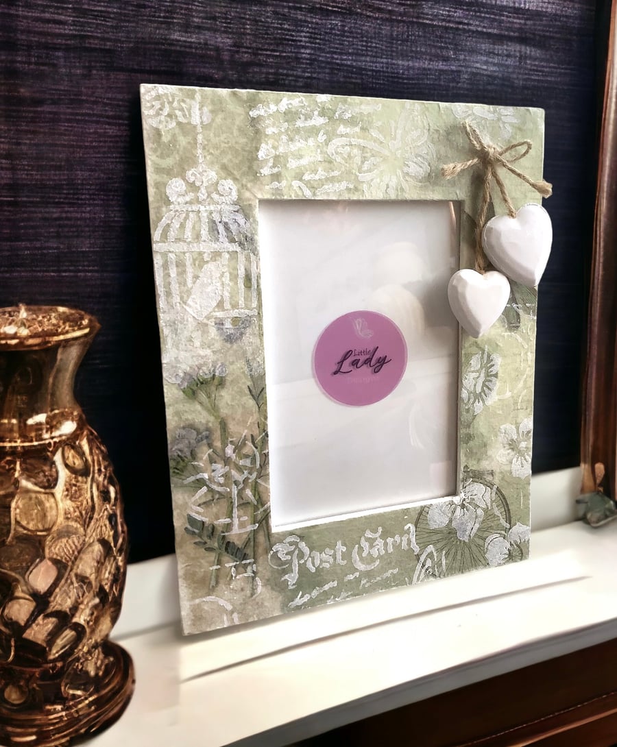 Vintage Postcard Picture Frame