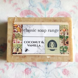 Coconut & Vanilla Handmade Soap, full size