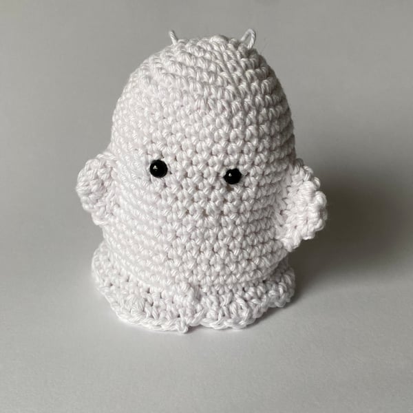 Small Hanging Plush Ghost Crochet Decoration