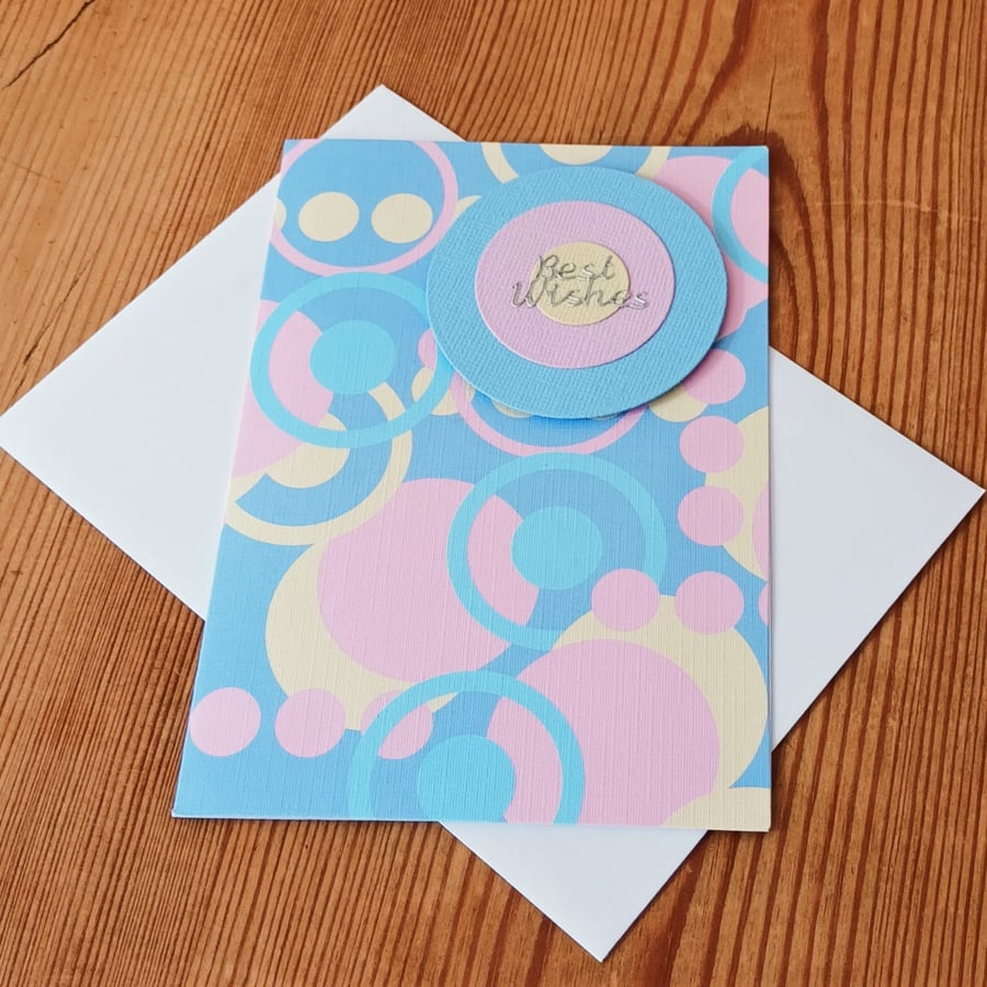 Pastel Best Wishes Card