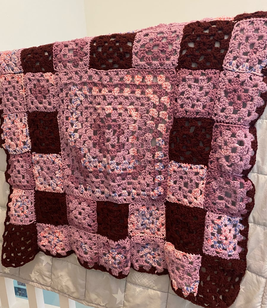 Crochet Granny Square Blanket 