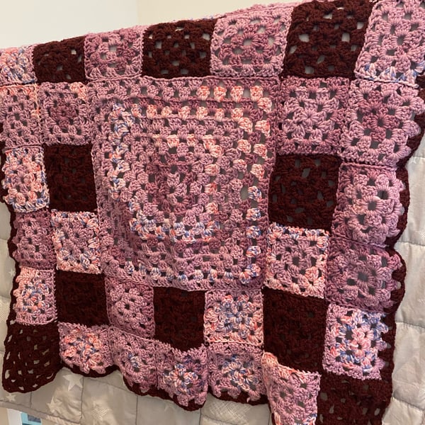 Crochet Granny Square Blanket 