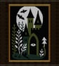 Gothic Castle Cross Stitch Pattern PDF, Dark Academia Embroidery Design