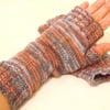SALE: hand knitted fingerless gloves 