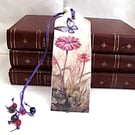 Up Cycled Card and Beaded Bookmark 2