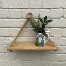 Rustic Handmade Reclaimed Wooden Shelf Garden Conservatory or Indoor Use