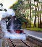 Acrylic Painting of a Train on the Poppy Line in North Norfolk card or print - Image 3